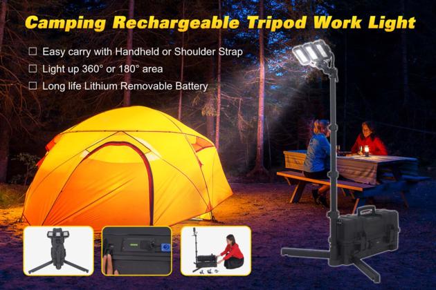 5JG RLS8591 Portable Rechargeable Tripod Work