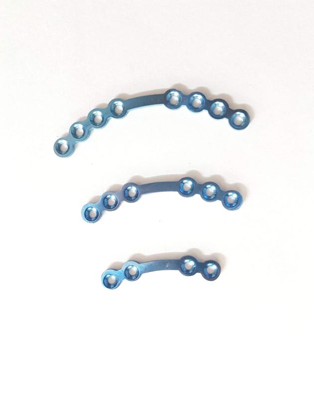 Titanium Orbita Plates with Bar Orthopedic Implant