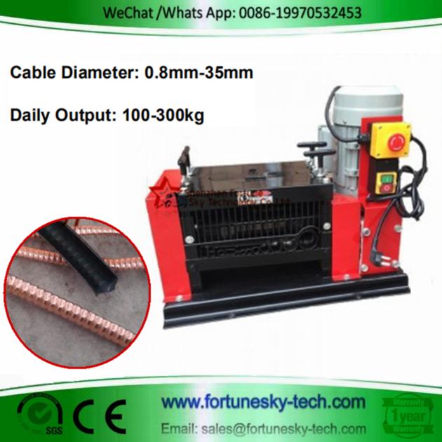 Cable Stripping Machine For Scrap Copper Recycling