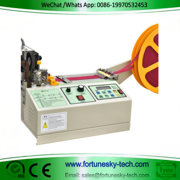 Automatic grosgrain ribbon cutting machine for cotton webbing nylon strap