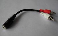Audio cable,3.5mm to RCA adapter