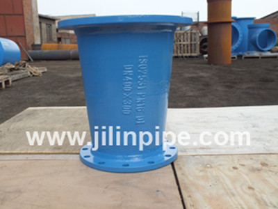 ductile iron pipe fittings, double flanged taper/reducer. ISO 2531, BS EN 545, BS EN 598