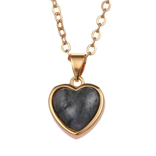 Labradorite Customized Necklace | 18K Gold Plated Necklace Manufacturing | Jewelries Wholesale Ladie