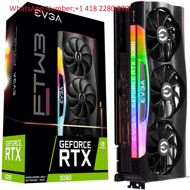 EVGA GeForce RTX 3090 FTW3 Ultra Gaming, 24GB GDDR6X, iCX3 Technology, ARGB LED, Metal Backplate, 24
