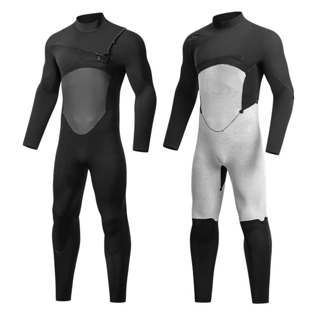 Men Neoprene Chest Zip Wetsuit