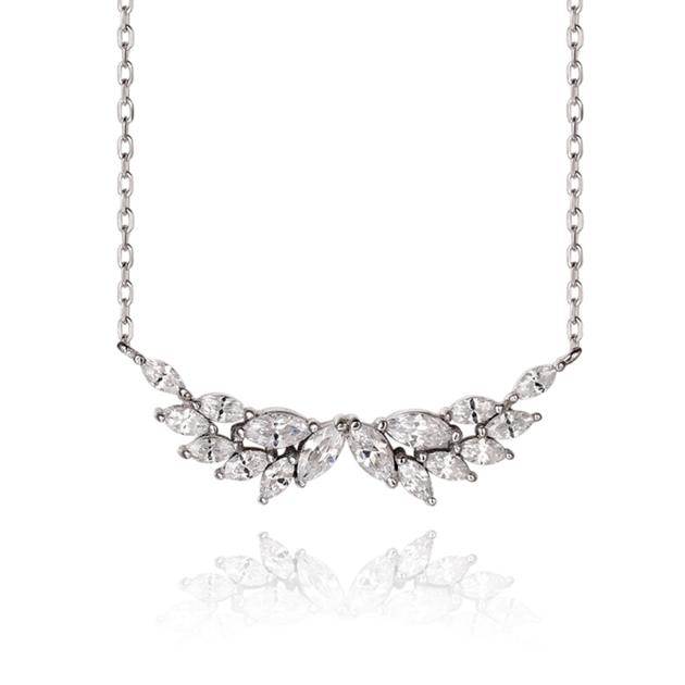 Angel wings cz custom silver fashion jewelry designer brand necklaces