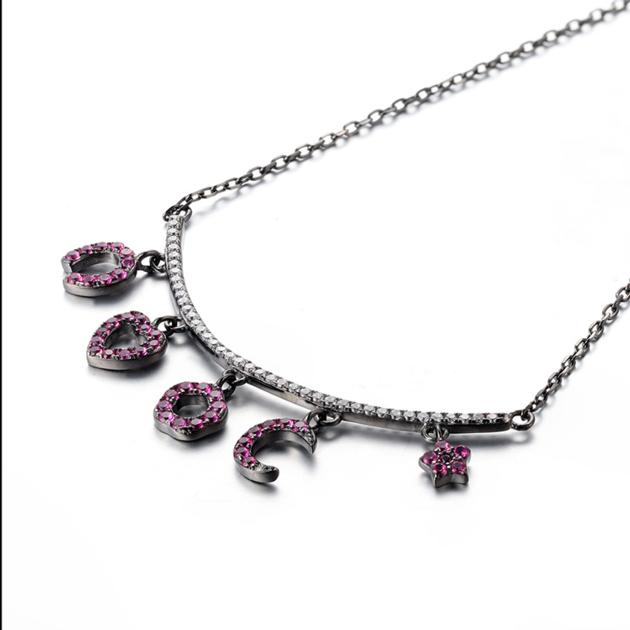 Fashionable Ruby And Diamond Pendant Jewelry