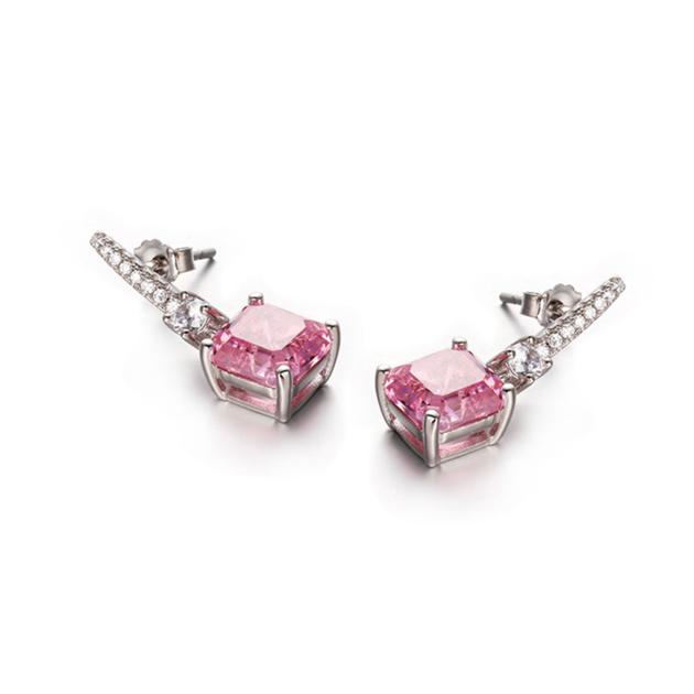 Cubic Zirconia Jewelry Design Pink Sterling