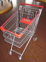Zinc plated shopping cart