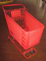 Plastic shopping cart