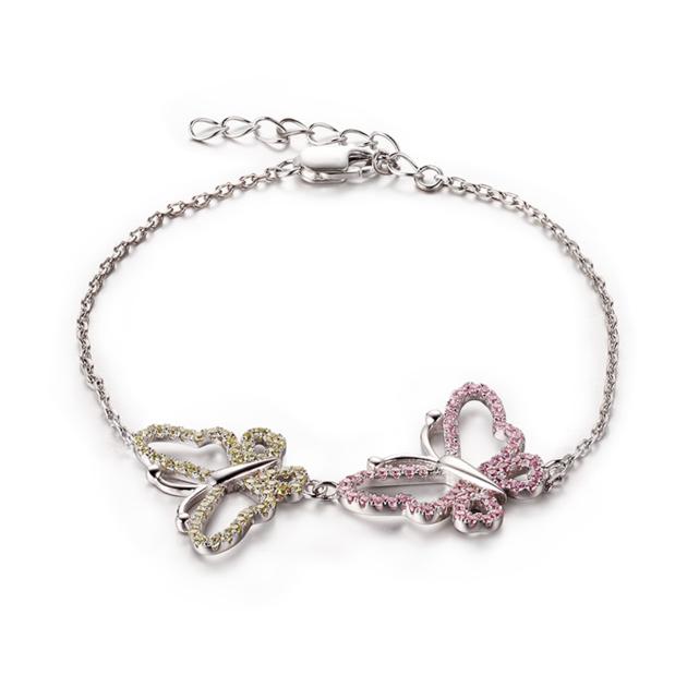 Fashion 925 silver charm Amethyst fancy bracelets custom maker elegant costume jewelry direct sales