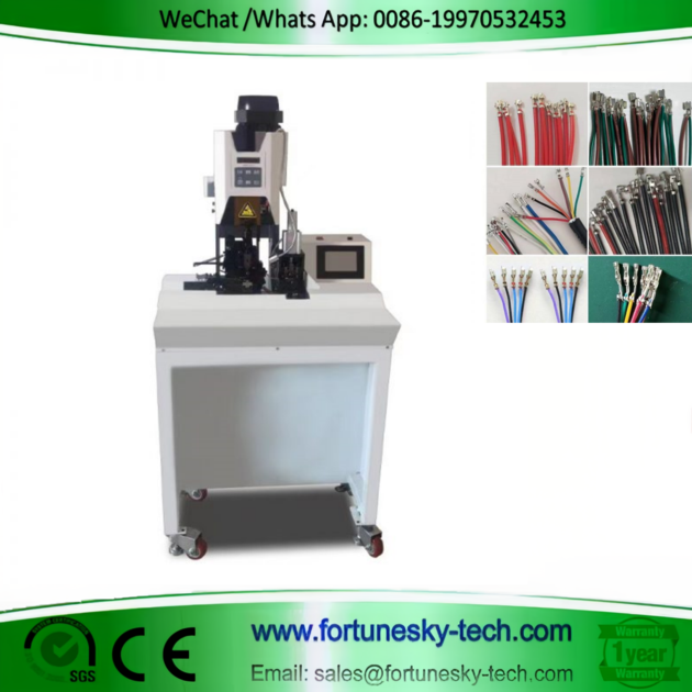 Multi-Core Cable Stripping and Crimping Machine