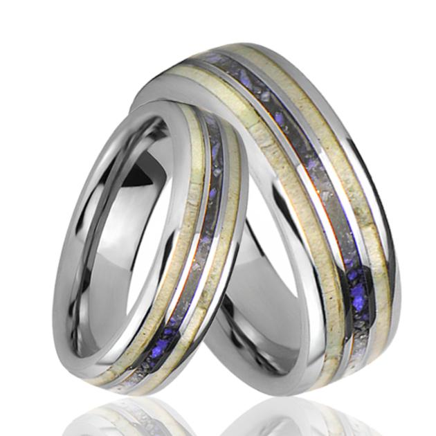 Lapis Lazuli Lady's Rhodium And Gold Planted Band Ring | 925 Silver Jewelry Manufacturing | 925 Ring