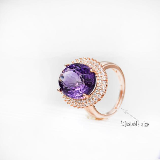 925 Sterling Silver | Amethyst Ring | Customized Jewelry Manufacturer