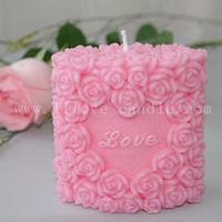 Rose wedding candle