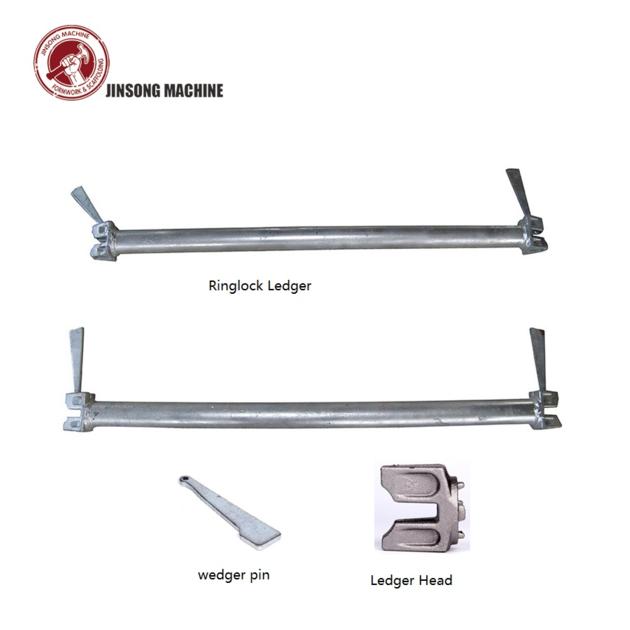 Hot Dip Galvanized Ringlock Scaffolding Ledger