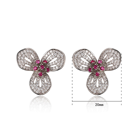 Sliver 925 Custom Jewelry Ruby Diamond
