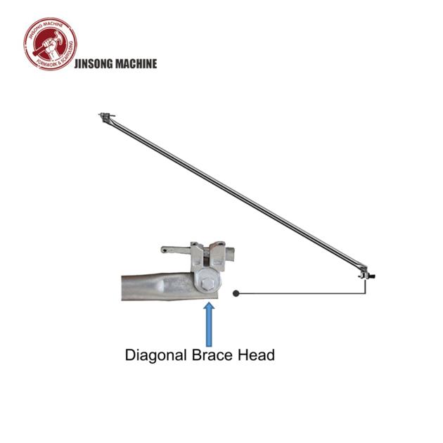 HDG Ringlock Scaffolding Diagonal Brace