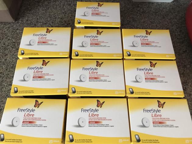 Sealed FREESTYLE LIBRE SENSORS