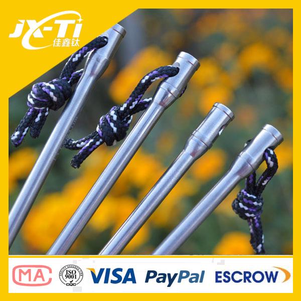 163mm Ultralight Camping Titanium Tent Stakes