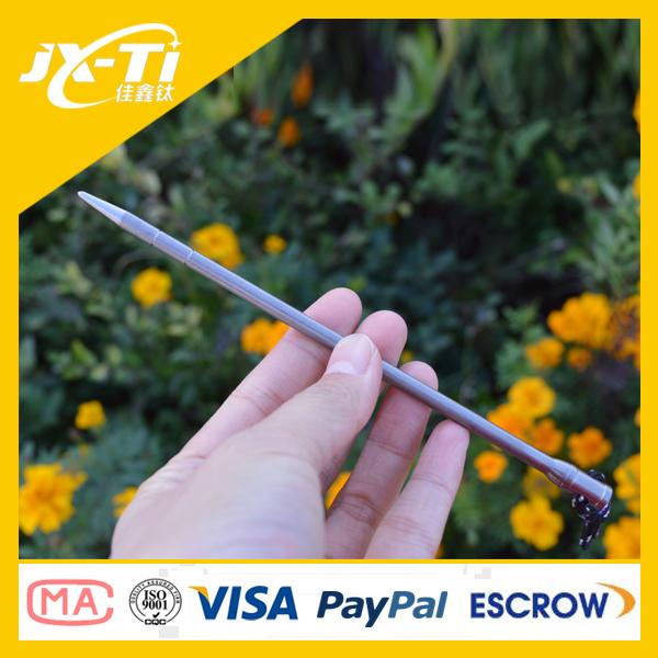 163mm Ultralight Camping Titanium Tent Stakes
