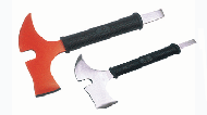 camp axe with steel handlre