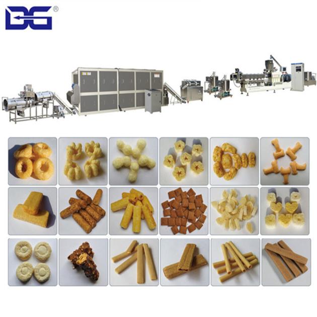 Puff Corn Snack Processing Line Puffed