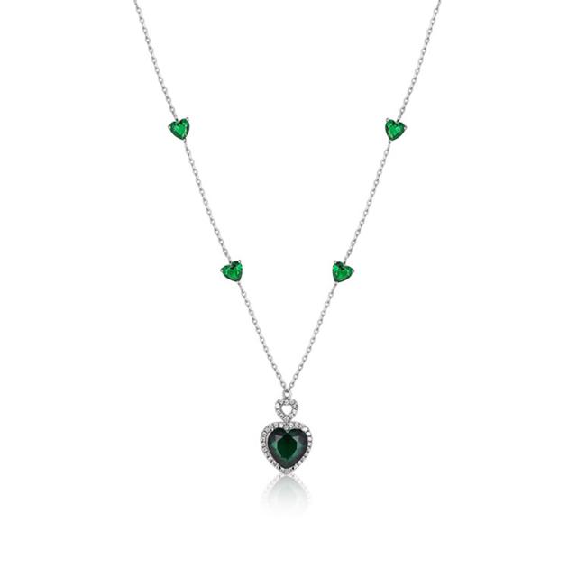 Silver Jewelry Wholesale | Zircon Necklace | Enamel Jewelry | For Women