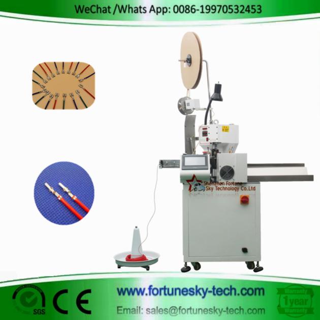 Fully Automatic Wire Cutting Single End Stripping Crimping Machine