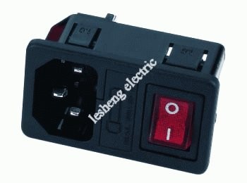 socket with fuse holder(JR-101-FRS )