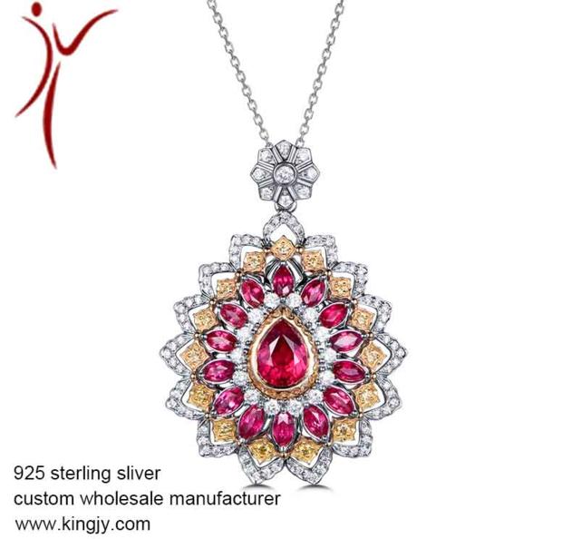 925 silver jewelry necklaces earring bracelet custom wholesale 