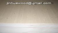 Wood grain paper overlaid plywood