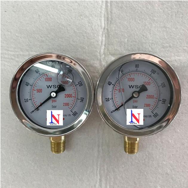 63mm Panel Mount Oil Hydraulic Pressure