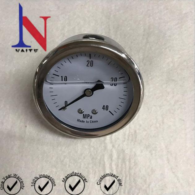 China Manufacture 2 Inch Back Mount Hydraulic Pressure Gauge