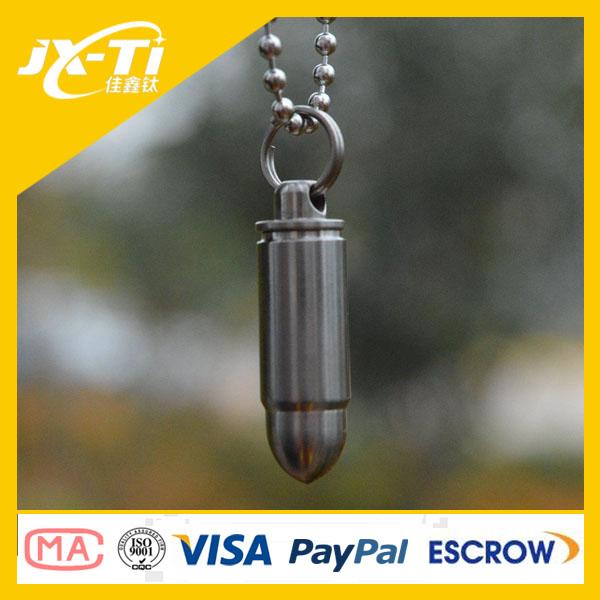 titanium waterproof emergency tool ,survival kit pill case tablet box