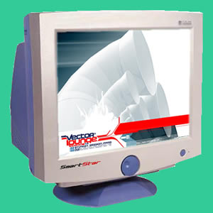 17''  Flat  CRT monitor