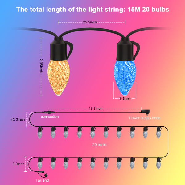 Outdoor Magic Color String Light