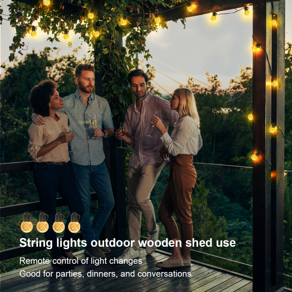 G40 Outdoor Warm White Crystal Bulb