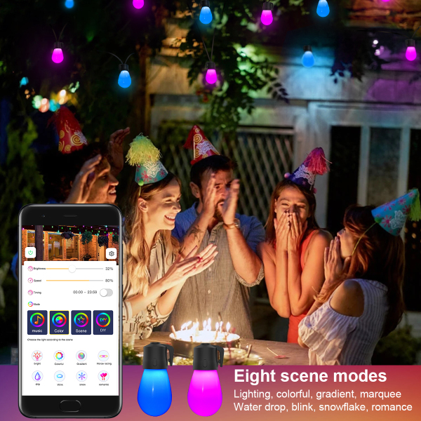 S14 Bluetooth Color Chasing String Light