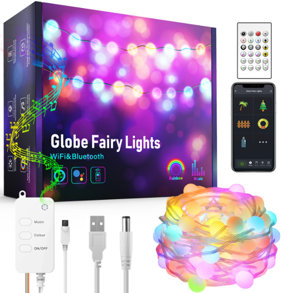 Tuya Dream Color Globe LED Fairy Lights