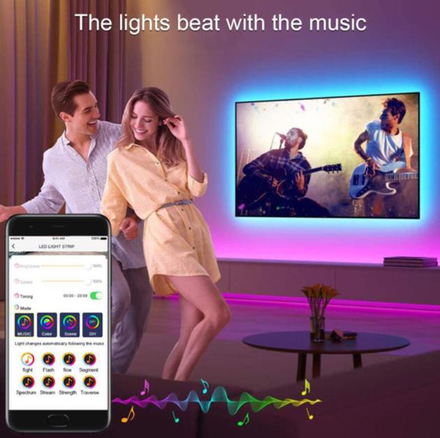5V USB Bluetooth RGB TV Strip