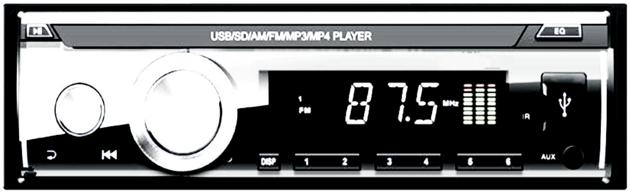Detachable pannel car music player usb mp3 player for car