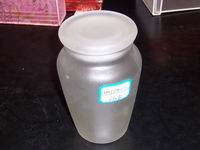 Glass storage jar