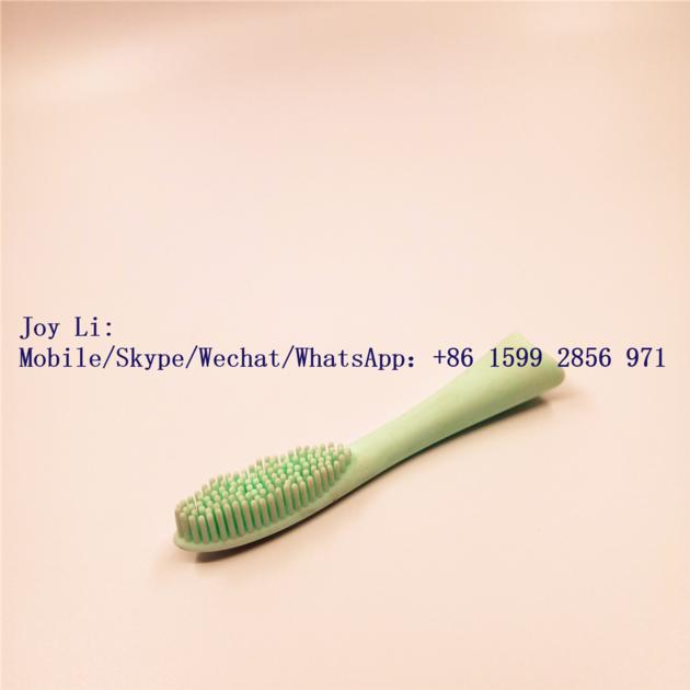 LFGB/ FDA kids children toothbrush Soft silicone bristle massage gum own logo customs printing