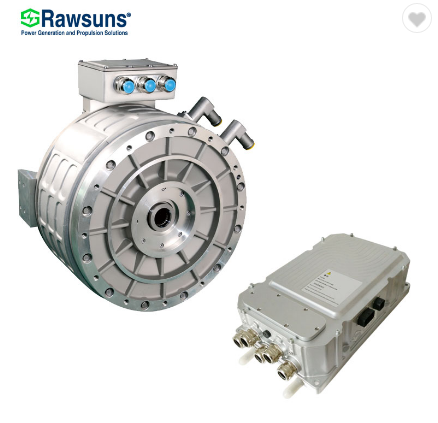 Rawsuns hot-sale 130KW PMSM ac electric ev motor with controller inverter for electrical truck bus