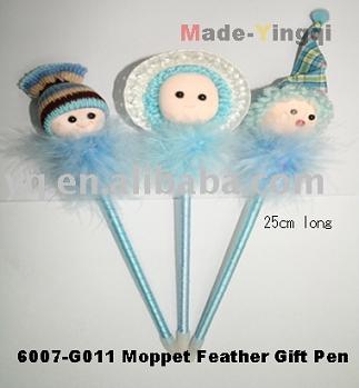 Moppet feather gift pen