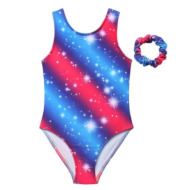 4TH OF JULY SPARKLY STARS STRIPES GYMNASTICS LEOTARDS