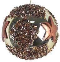 Gold Christmas ball with stars