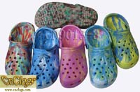 camouflaged eva garden clogs