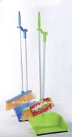 HQ0802 house Plastic wonderful cleaning floor broom and dustpan W/ PP tip set